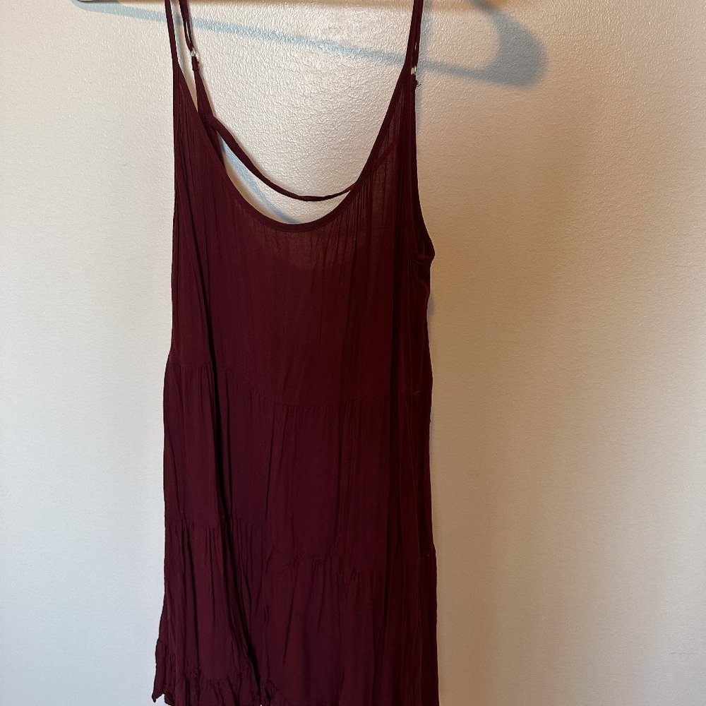 Maroon Flowy Dress